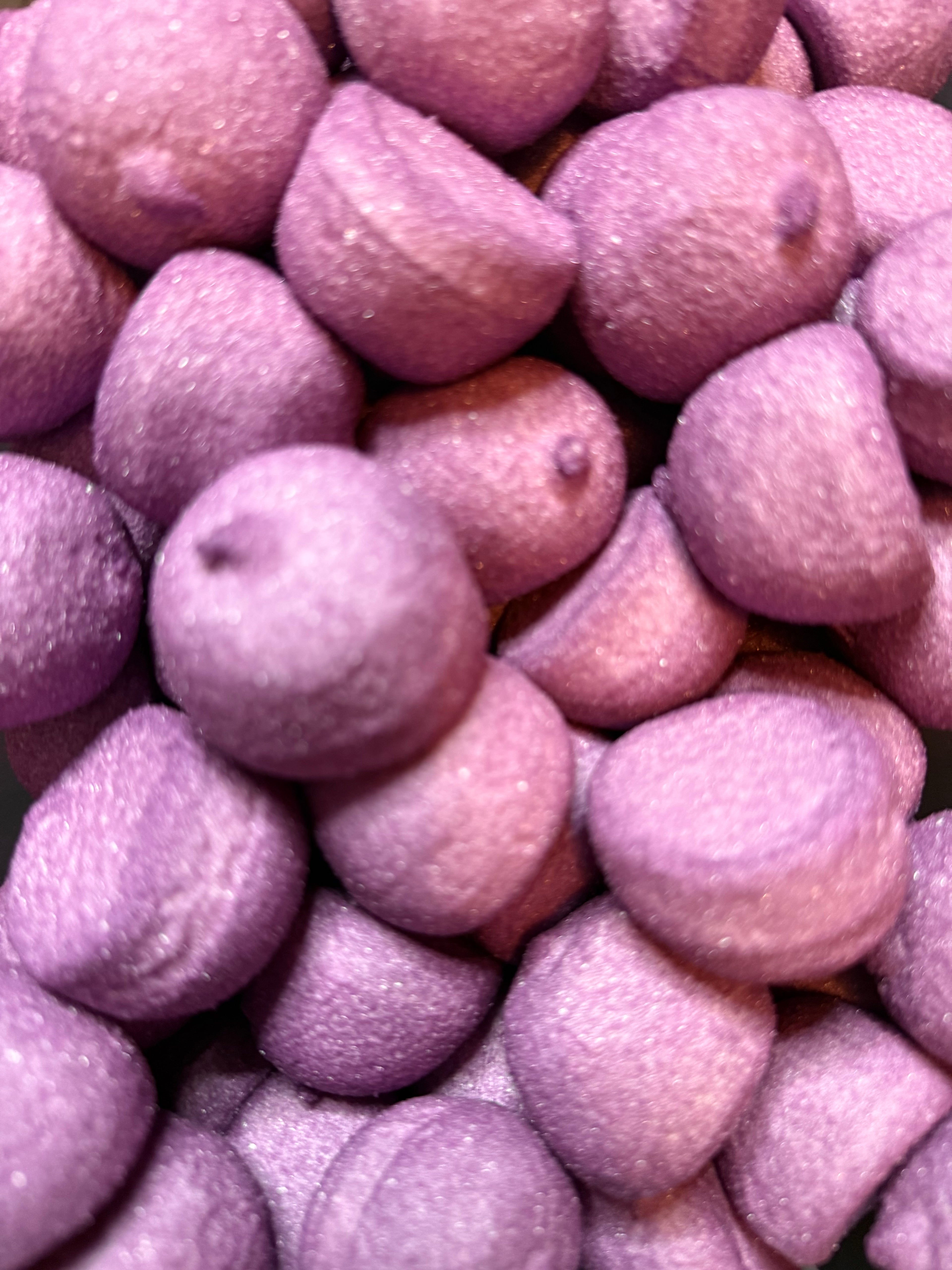 Balle de golf violette par 7