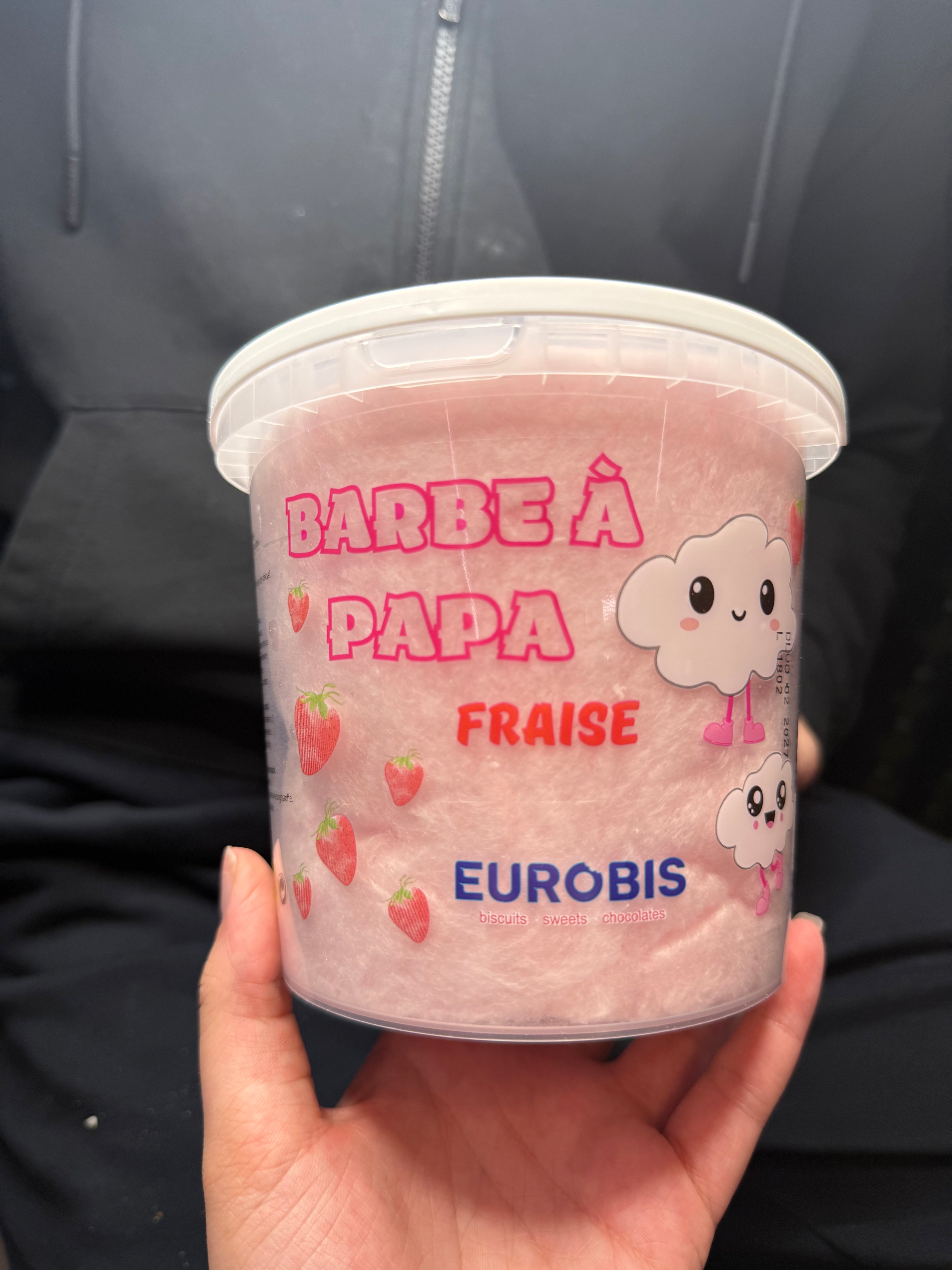 Barbe à papa fraise